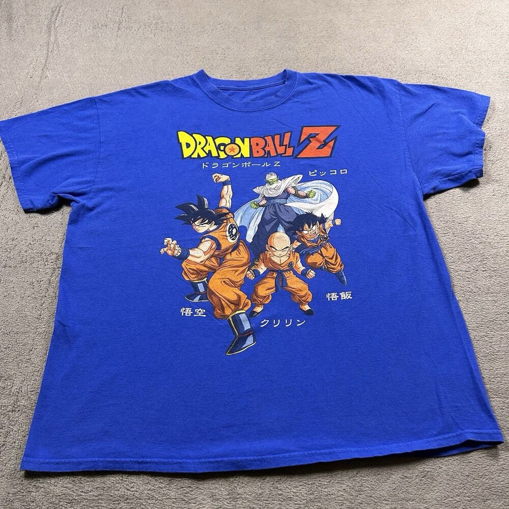 Ripple Junction Dragon Ball Z T-Shirt Mens XL Blue Anime Graphic Streetwear